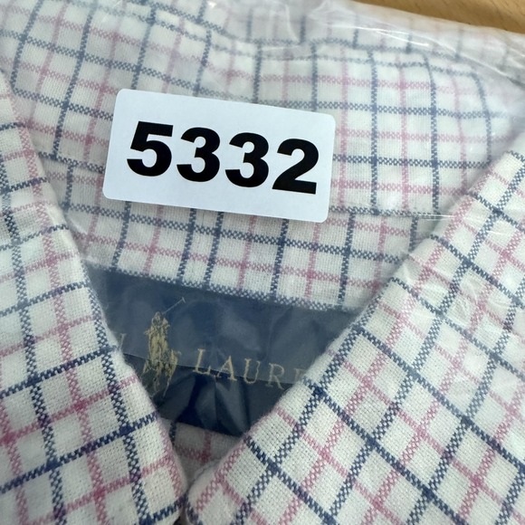 Ralph Lauren Shirt Mens Large Pink Blue Plaid Check Button Down Cotton Oxford - Picture 14 of 14